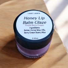 Load image into Gallery viewer, Honey Lip Balm Glaze: Purple Berry Cream
