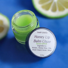 Load image into Gallery viewer, Honey Lip Balm Glaze: Green Citrus
